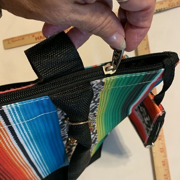 NGil canvas tote bag with top zipper closure & cosmetic bag/coinbag - Picture 8 of 11